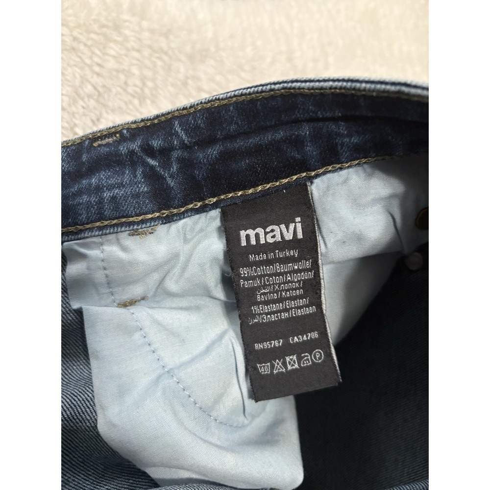 Mavi Premium Men's Skinny Blue Denim Jeans Size 31x30 Pants Stretch - Picture 7 of 9